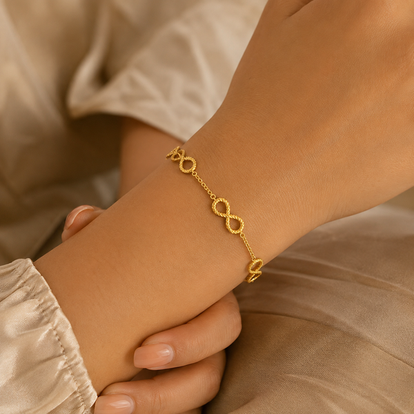 Infinity Wrap Gold Bracelet