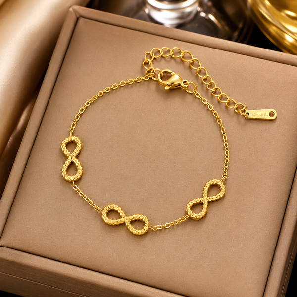 Infinity Wrap Gold Bracelet