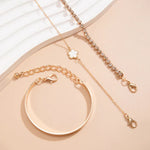 Load image into Gallery viewer, Gold Plated 3 Clover Bracelet Set