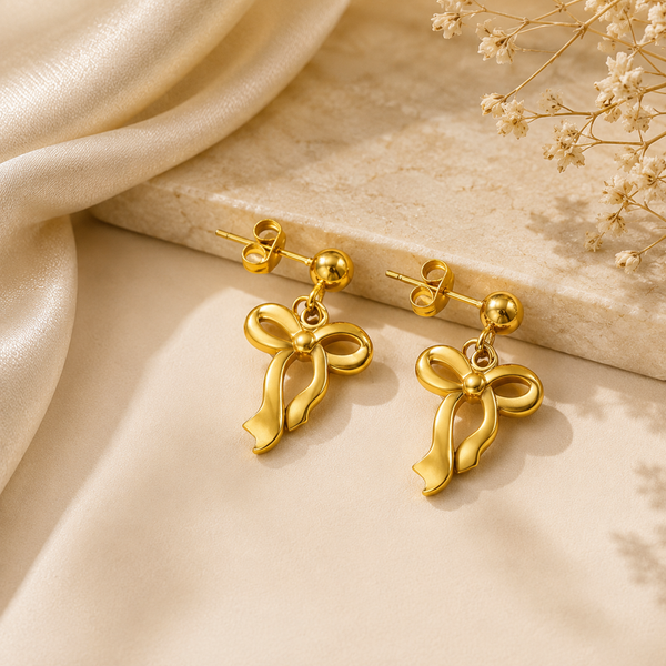 Infinity Gold Drop Earrings