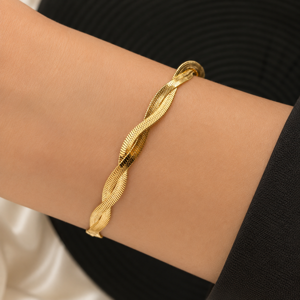 Luxe Gold Snake Bracelet