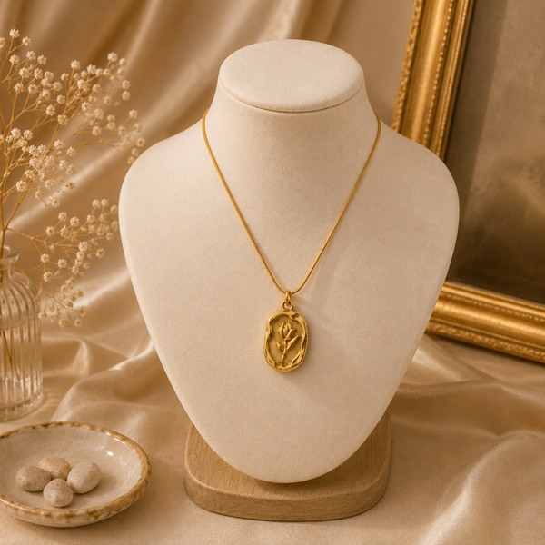 Vintage Rose Necklace