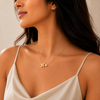 Floral Pearl Charm Necklace