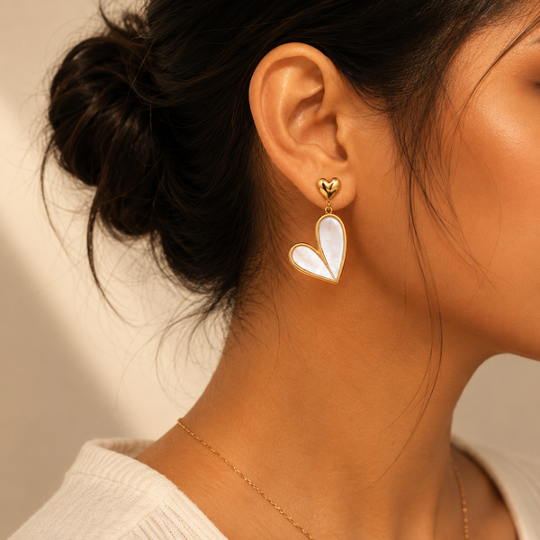 Classic Heart Drop Earrings