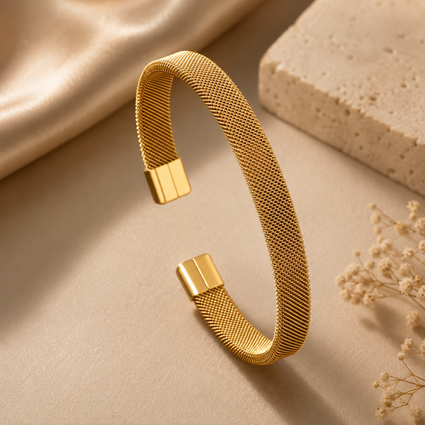 Liquid Gold Mesh Cuff