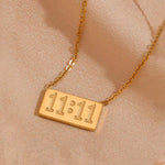 Load image into Gallery viewer, Gold Plated 11:11 Wish Pendant