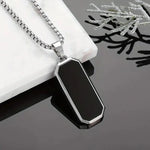 Load image into Gallery viewer, Silver Black Hip Hop Pendant