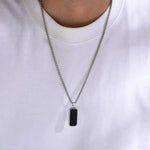 Load image into Gallery viewer, Silver Black Hip Hop Pendant