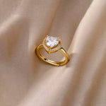 Load image into Gallery viewer, Gold Plated Heart Ring