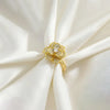 Gold Floral Rotatable Ring