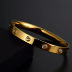 Load image into Gallery viewer, Gold Plated Love AD Bracelet