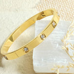 Load image into Gallery viewer, Gold Plated Love AD Bracelet
