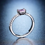 Load image into Gallery viewer, Pink Stone Adjustable Ring