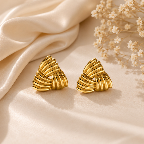 Modern Triangle Stud Earrings