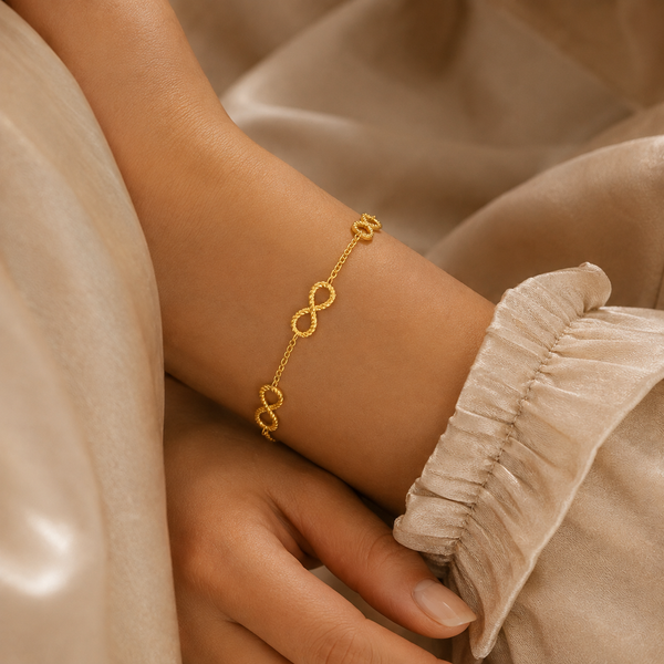 Infinity Wrap Gold Bracelet