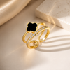 Premium Clover Gold Ring