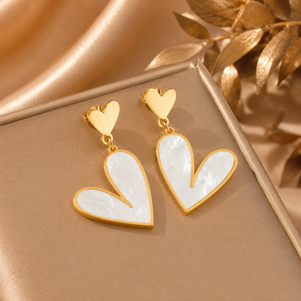 Classic Heart Drop Earrings