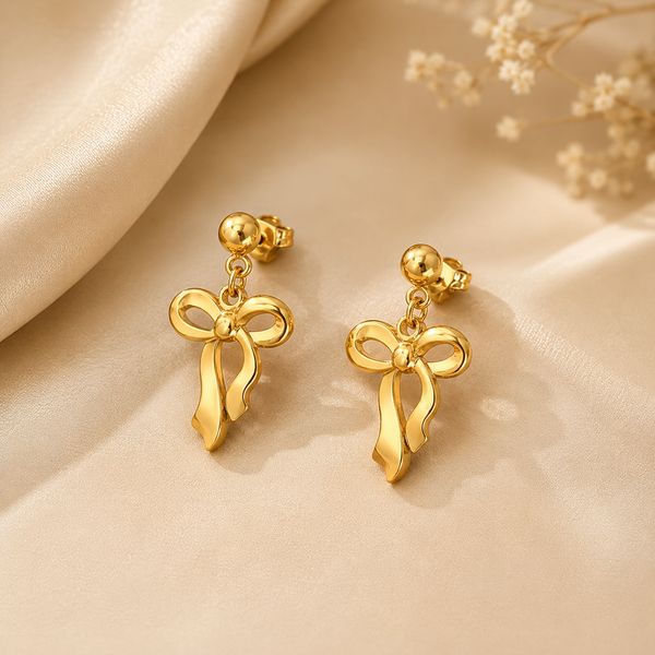 Infinity Gold Drop Earrings