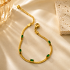 Premium Emerald Gold Bracelet
