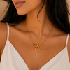 Elegant Infinity Bow Necklace
