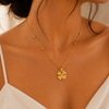 Elegant Clover Charm Necklace