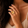 Classic Floral Charm Ring