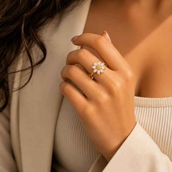 Luxury Star Spin Ring