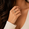 Minimal Cross Gold Ring