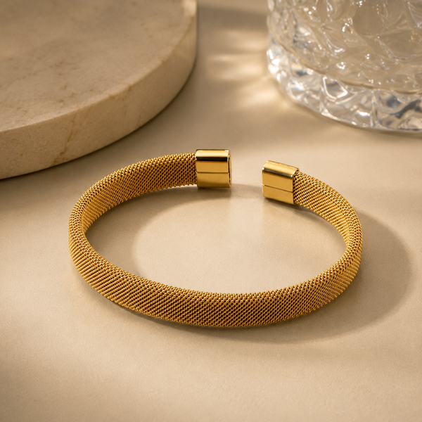 Liquid Gold Mesh Cuff