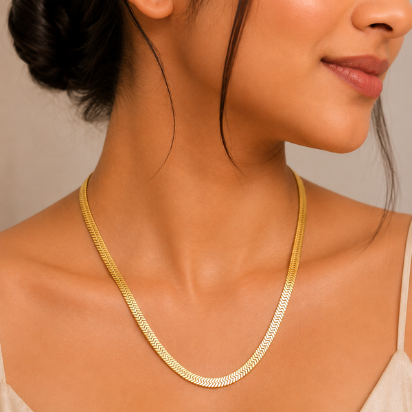 Modern Muse Snake Necklace