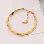 Load image into Gallery viewer, Gold Plated Thick Snake Chain Bracelet
