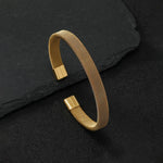 Load image into Gallery viewer, Gold Plated Mesh Cuff Bracelet
