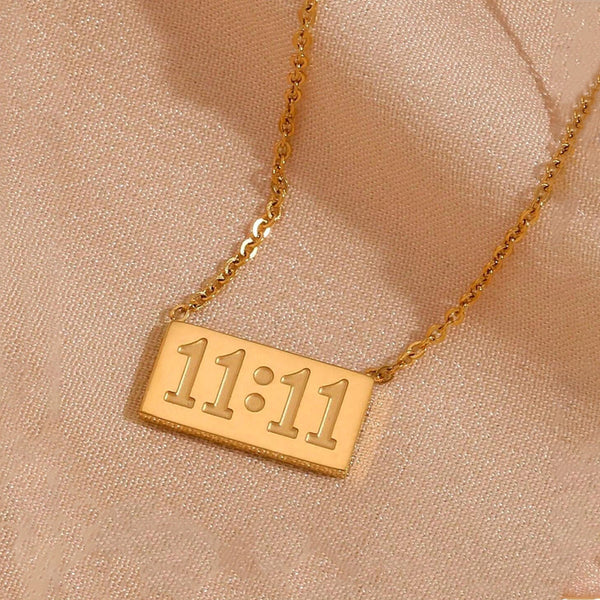 Gold Plated 11:11 Wish Pendant