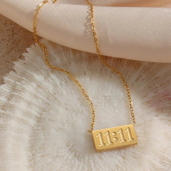 Gold Plated 11:11 Wish Pendant