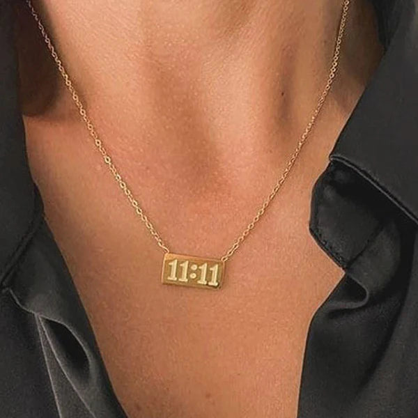 Gold Plated 11:11 Wish Pendant