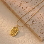 Load image into Gallery viewer, Gold Plated White Rose Pendant
