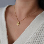 Load image into Gallery viewer, Gold Plated White Rose Pendant
