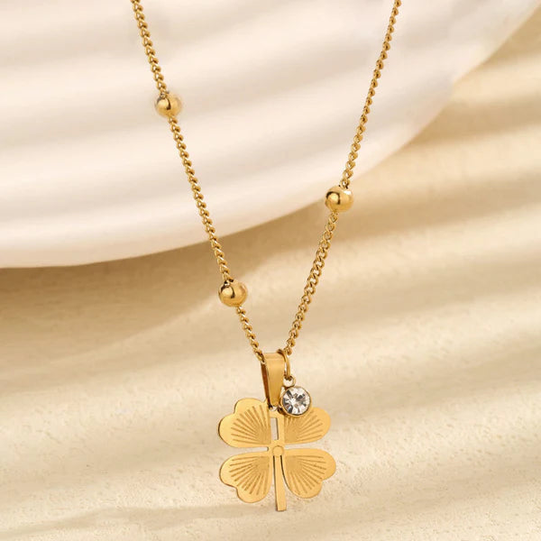 Gold Plated Anti-Tarnish Clover Pendant