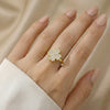Gold Plated Rotating Clover Ring