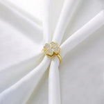 Load image into Gallery viewer, Gold Plated Rotating Clover Ring
