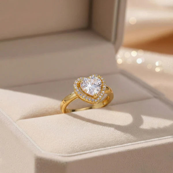 Gold Plated Heart Ring
