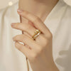 Gold Contemporary Rotatable Ring