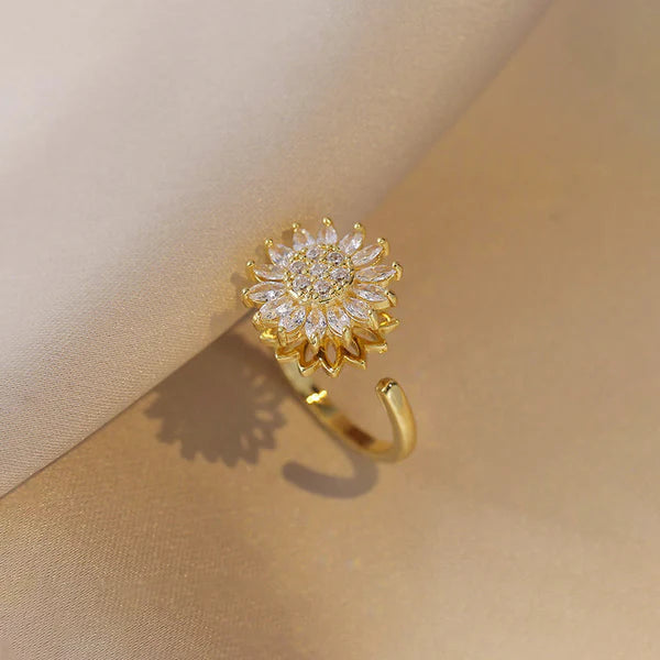 Gold Plated Rotating Star Ring
