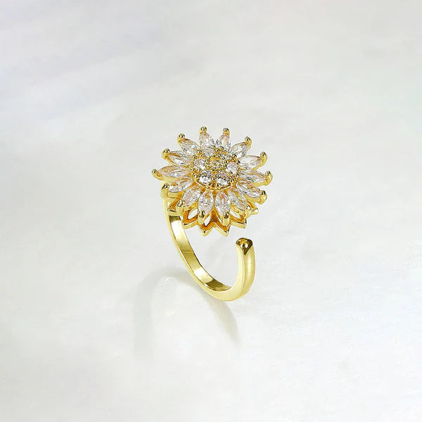 Gold Plated Rotating Star Ring