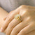 Gold Floral Rotatable Ring