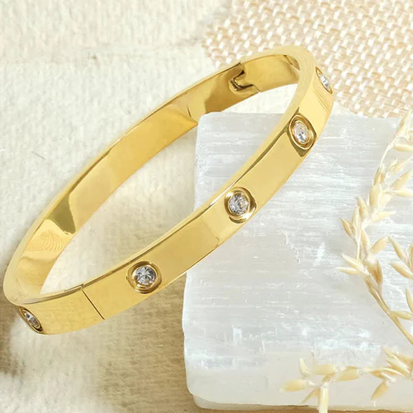 Gold Plated Love AD Bracelet