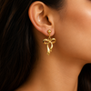 Infinity Gold Drop Earrings
