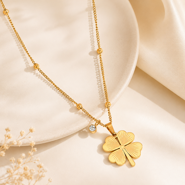 Elegant Clover Charm Necklace