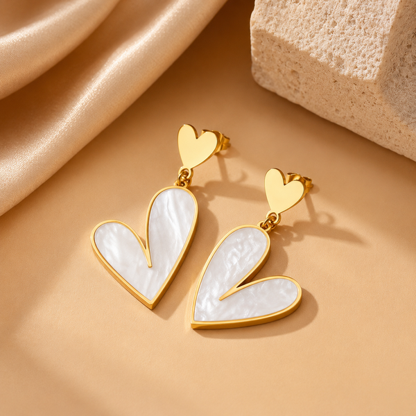 Classic Heart Drop Earrings